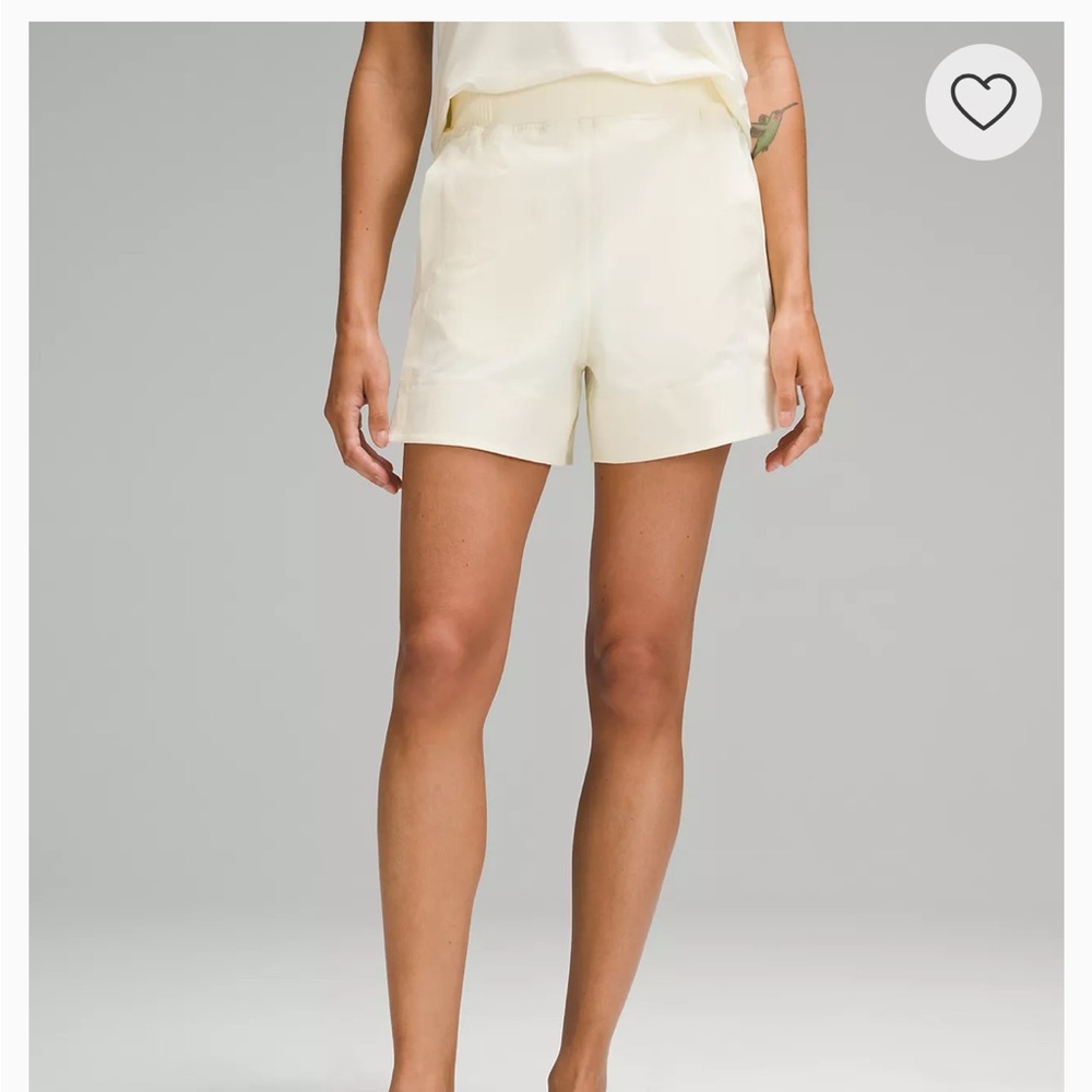 Lulu light yellow Athletic Shorts